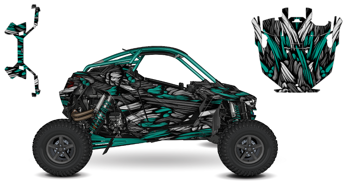2024 RZR Pro R (2D) Gloss Finish Clearance Decal Kit 14