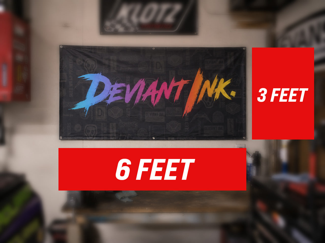 Deviant Ink Banner Flag 6ft x 3ft
