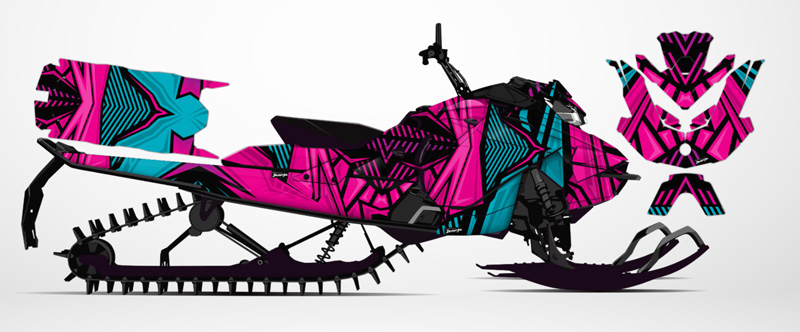 transformer pink ski doo wrap
