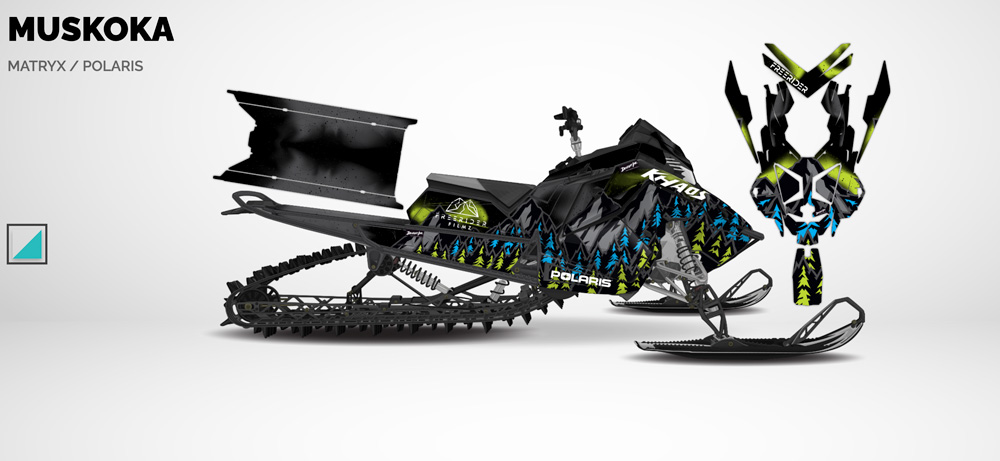 muskoka freerider sled wrap signature