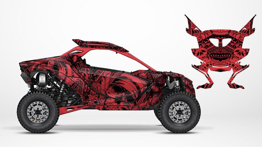 SKULL MAVERICK R WRAP