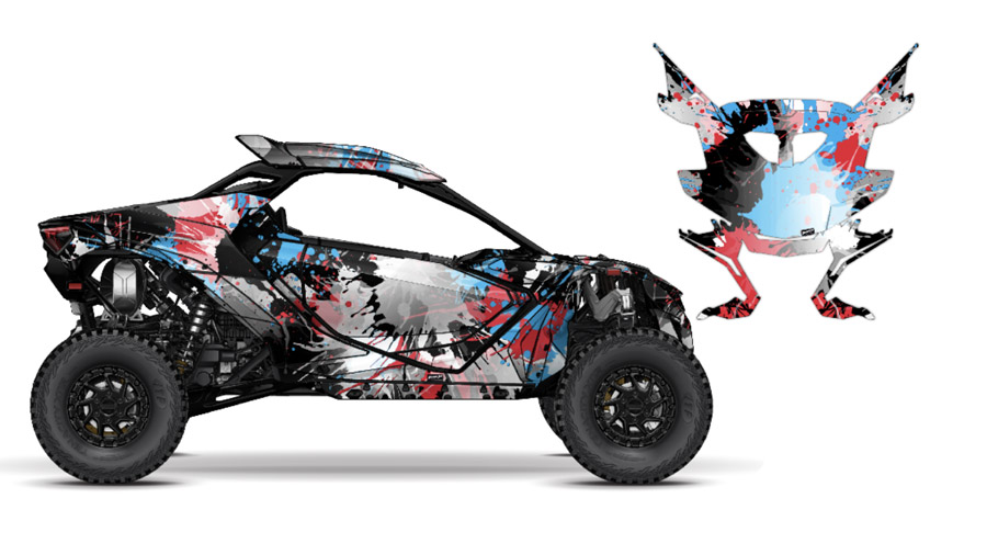 DISSOLVE PAINT SPLATTER MAVERICK R WRAP