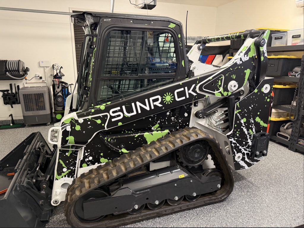 bobcat with a full wrap from deviant ink